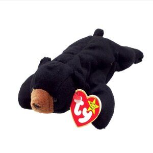 Ty Beanie Baby Blackie the Bear 1994 with Tags, New! Mint Condition!